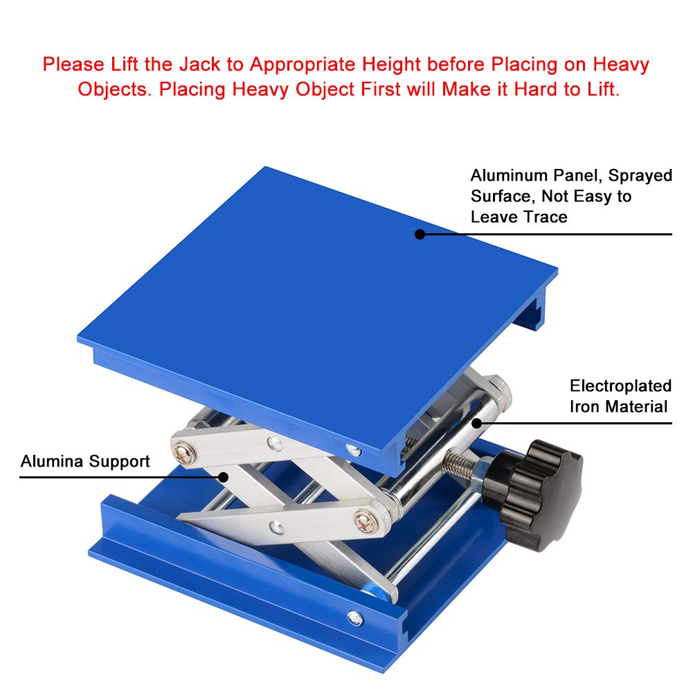 Amazon.com: stonylab 4x4 inch Lab Jack, 100x100 mm Aluminum Alloy